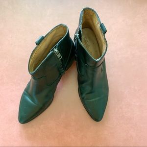 Madewell Black Pointed Toe Zip-up Boots
